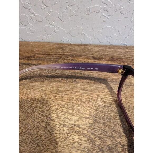 COACH, HC6082, Color 5351 Crys Plum/Crys Plum Blush Grad, glasses - Picture 5 of 9